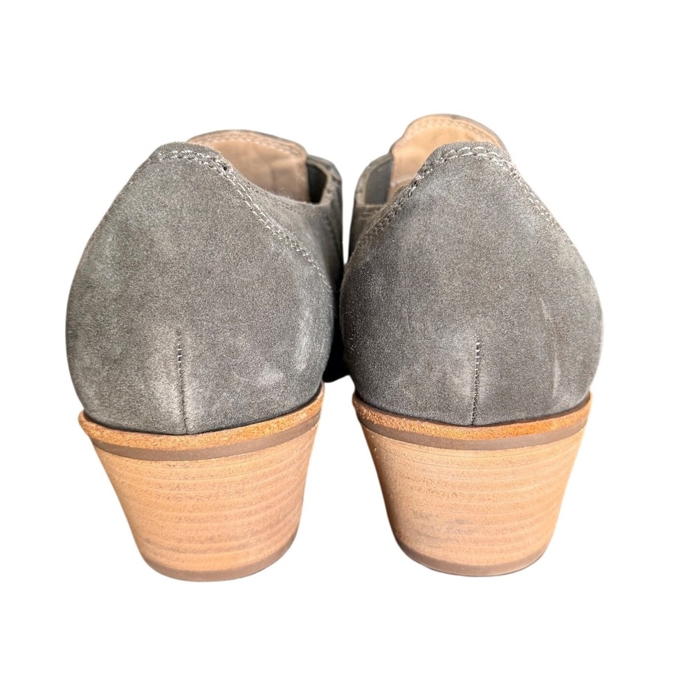Earth‎ Jalin Suede Ankle Boots Gray Block Heel Western Women's Size 8.5W - Picture 6 of 9
